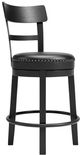Signature Design by Ashley® Valebeck Black Upholstered Bar Stool-0