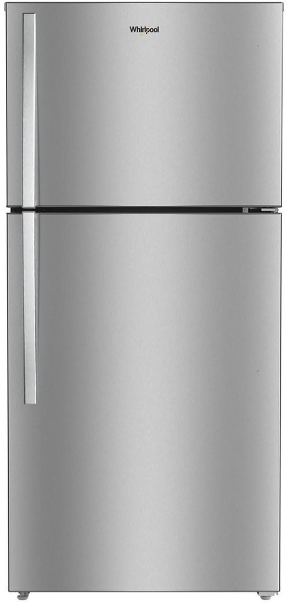 Whirlpool® 30" 19.3 Cu. Ft. Fingerprint Resistant Stainless Finish Top Freezer Refrigerator with Total Coverage Cooling-0
