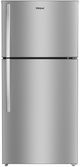 Whirlpool® 30" 19.3 Cu. Ft. Fingerprint Resistant Stainless Finish Top Freezer Refrigerator with Total Coverage Cooling-0