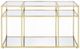 ACME Furniture Uchenna Glass Top Sofa Table with Gold Base-1