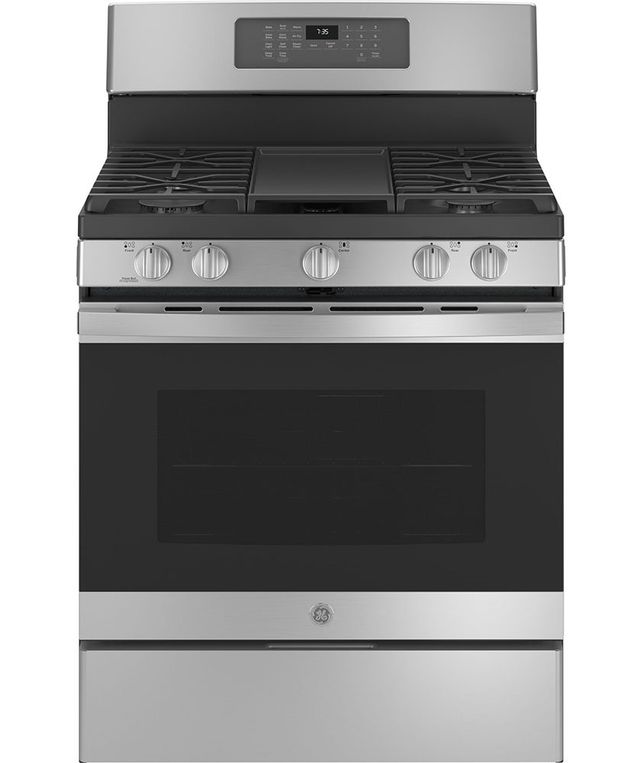 GE® 30" Stainless Steel Freestanding Gas Range-0