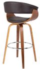 Armen Living Julyssa Brown 26" Swivel Counter Stool-2