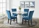 Elements International Bellini 5-Piece Navy/White Round Dining Set-2