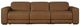 Signature Design by Ashley® Magic Man 3-Piece Caramel Power Reclining Sectional Sofa-0