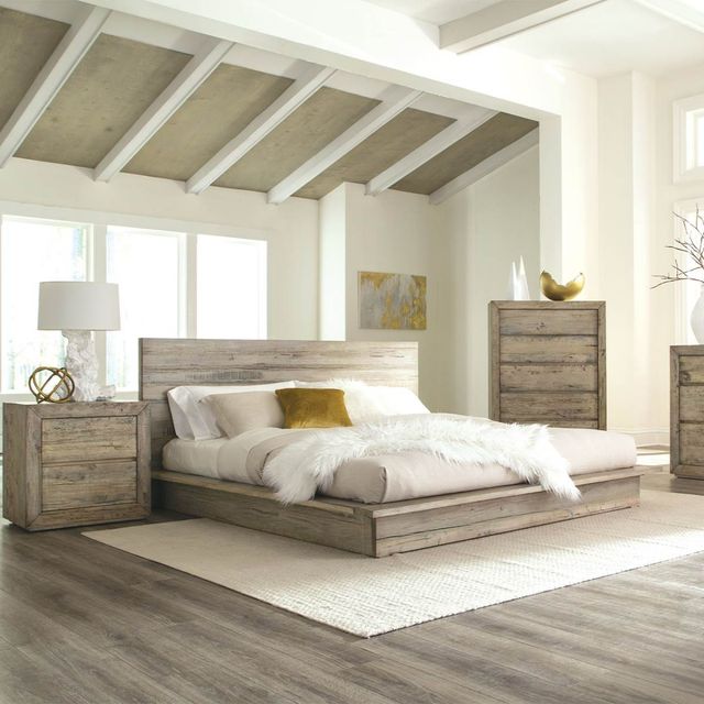 Napa Furniture Design Renewal Gray California King Panel Bed-1