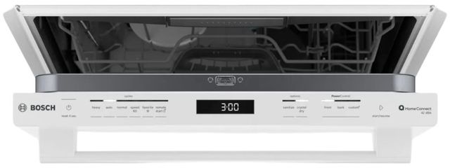 Bosch® 800 Series 24" White Top Control Built In Dishwasher-1