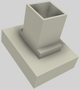 Vent-A-Hood® 36" Biscuit Contemporary Island Range Hood-3