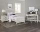 Vaughan-Bassett Cottage Too Weathered White Youth Full Wood Rails-2