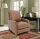 BarcaLounger® Melrose Dobbs Saddle Leather Manual Recliner-2