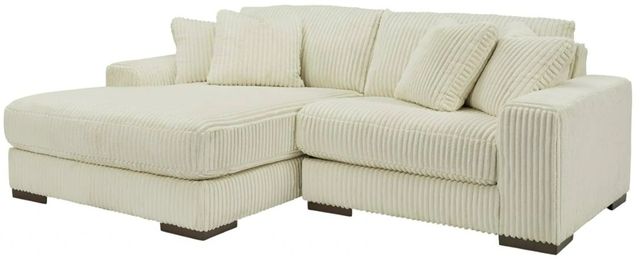 Signature Design by Ashley® Lindyn 2-Piece Ivory Left-Arm Facing Sectional and Chaise-0