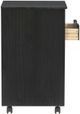 Linon Rudy Black 6-Drawer Rolling Storage Cart-4
