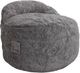 CordaRoy's® Nest Gray Faux Fur Full Adult Bean Bag Chair-0