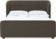 Modus Furniture Virgil Kiki Pumpernickel California King Upholstered Platform Bed-1