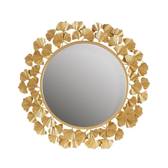 Olliix by Martha Stewart Eden Gold Foil Ginkgo Mirror-0