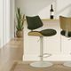Armen Living Leland 4-Piece Oak/Vintage Green Barstool Set-1