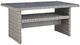 Signature Design by Ashley® Naples Beach Light Gray Outdoor Stainless Steel/Wicker Multi-Use Table-0
