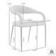 Armen Living Morgan 2-Piece Light Gray Dining Chair Set-3
