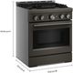 KitchenAid® 30" Black Ore Pro Style Gas Range with No Preheat Air Fry Mode-2