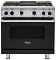 Viking® 7 Series 36" Antique Bronze Pro Style Natural Gas Range with Griddle-0