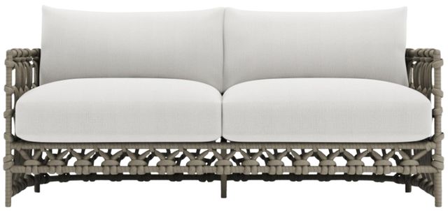 Bernhardt Nodi Bernhardt Exteriors Gray/Shiitake Fabric/Rope Outdoor Sofa-1