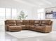 Signature Design by Ashley® DeepWakes 6-Piece Caramel Power Reclining Left-Arm Facing Sectional and Chaise -1