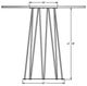 Amisco Customizable Calypso 42" White Glass Round Bar Table with 48" Tabletop -1
