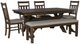 Powell® Turino 6-Piece Rustic Umber/Tan Dining Set-0
