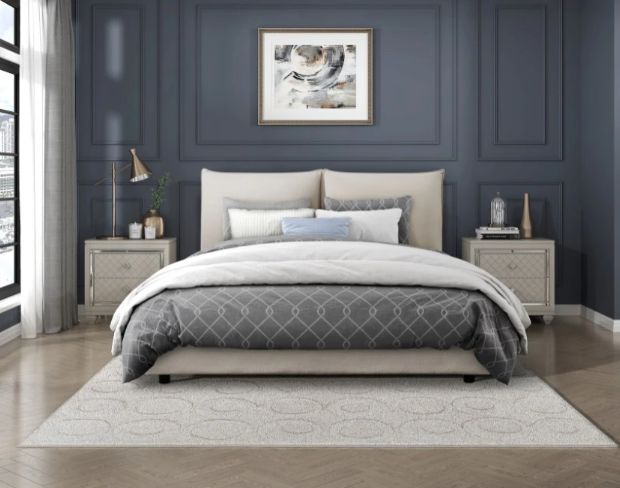 Homelegance® Linna Beige Eastern King Platform Bed-1