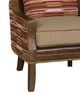 King Hickory Customizable Jasmine Leather and Fabric Chair-1