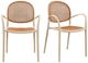 Moe's Home Collection Soren 2-Piece White Iron/Polypropylene Outdoor Dining Chair Set-0