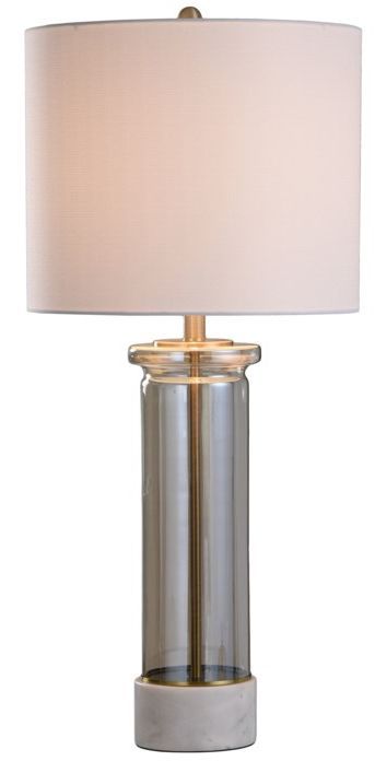 StyleCraft Royal Gate Marble Glass/Stone Table Lamp-1