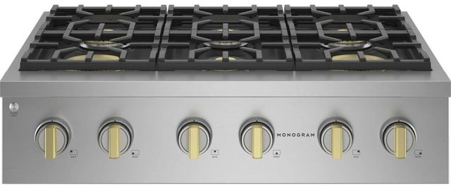 Monogram® Statement Collection 36" Stainless Steel Natural Gas Rangetop-0