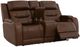 Signature Design by Ashley® Dreamer Brown Power Reclining Loveseat with Audio Seating-1