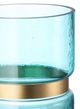 A & B Home Charlotte Gold/Turquoise Hurricane-1