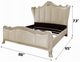 ACME Furniture Dresden II Bone White California King Upholstered Panel Bed-2