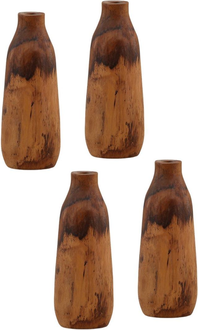 Dovetail Furniture Glinmore 4-Piece Natural Vase Set-0