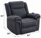 ACME Furniture Domana Dark Blue Power Lift Recliner with Heat and Massage-4