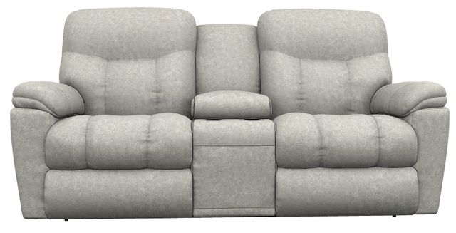 La-Z-Boy® Morrison Dove Power Reclining Loveseat with Console, Headrest, and Lumbar-1