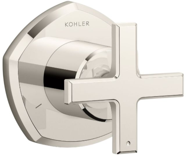 KOHLER® Occasion® MasterShower® Vibrant Polished Nickel Transfer Valve Trim with Cross Handle-0