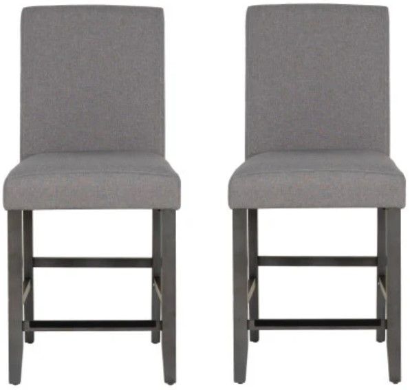 Powell® Seneca 2-Piece Gray Counter Stool Set-3