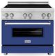 ZLINE 36" Blue Matte Freestanding Induction Range-0