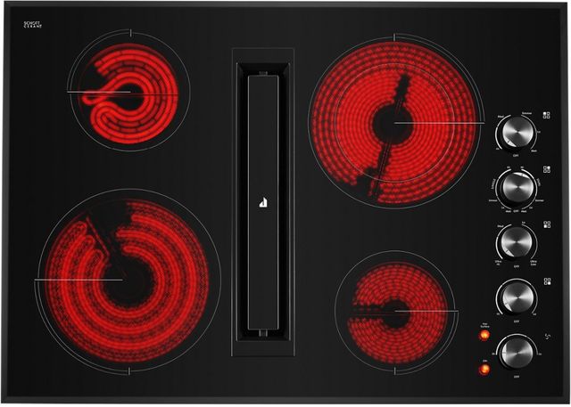 JennAir® 30" Black Electric Downdraft Cooktop-2