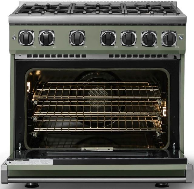 Viking® 7 Series 36" Eucalyptus Pro Style Liquid Propane Gas Range-1
