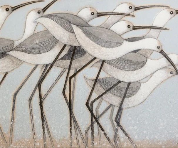 StyleCraft Norman Wyatt Home Shorebird Stride Wall Art-2