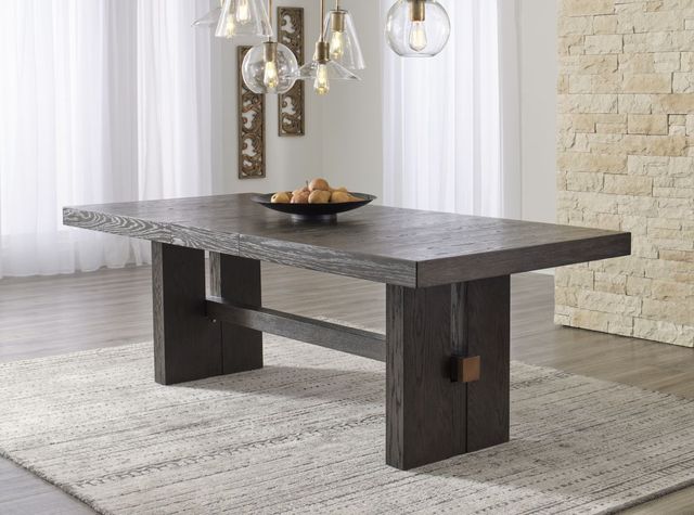 Signature Design by Ashley® Burkhaus Dark Brown Dining Table-5
