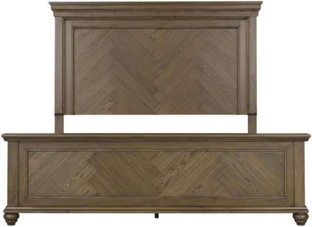 Signature Design by Ashley® Waynely Medium Brown Queen Panel Bed-2