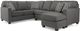 Decor-Rest® Furniture LTD 2541 Sectional NOBLE COCOA-0