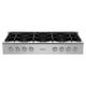 BlueStar Platinum X8 48" Stainless Steel Pro-Style Gas Rangetop with Custom Plated Trim-0