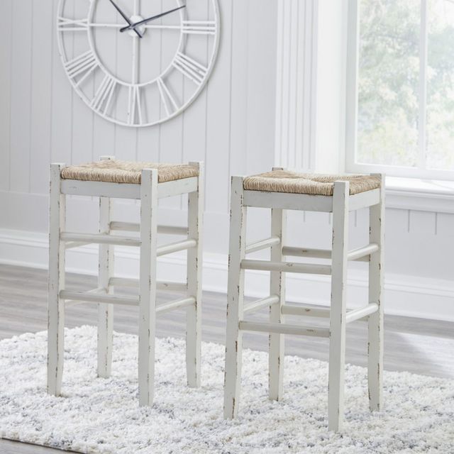 Signature Design by Ashley® Mirimyn White Tall Bar Stool-3