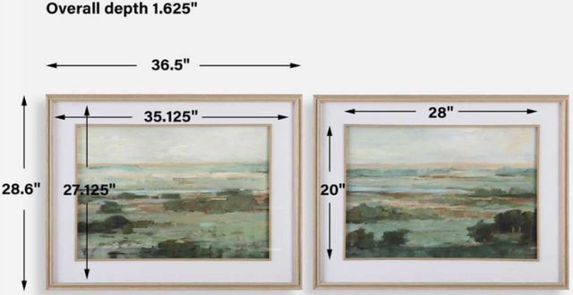 Uttermost® Ethan Harper 2-Piece Warm Valley Framed Prints Set-3
